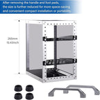 GeeekPi DeskPi RackMate TT Mini Server Cabinet for Mini PC, Network, Servers, Audio, and Video Equipment