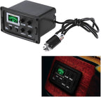 Acoustic Guitar Tuner, 3-Band EQ Equalizer LCD Display Volume Control Bass Middle Treble Knob for Acoustic Guitar