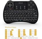 (Backlit Version)REIIE H9+ Mini Keyboard,2.4GHz Wireless Mini Handheld Smart TV Remote Keyboard with Touchpad for PC,Raspberry Pi 2, Pad, Smart TV, Android TV Box, Windows 7 8 10（Not Suport Bluetooth）