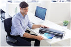Fellowes Laminator Venus 2 125, Rapid 30-60 Second Warm-up Laminating Machine, with Laminating Pouches Kit (5734801), Black, Silver, 5.1" x 21.3" x 8.2"