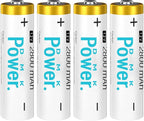 DMK POWER Rechargeable AA Batteries,2800mAh High Capacity Batteries 1.2V NiMH Low Self Discharge (4pcs)