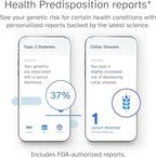 23andMe Health + Ancestry Service: DNA Test Kit, FDA-Authorized Reports, Genetic Test, Health Predispositions, Carrier Status, Wellness, Family Tree (Before You Buy See Important Test Info Below)