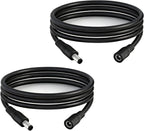 5.5mm x 2.1mm 3.3FT DC Power Extension Cable Male to Female 12V/24V 14AWG DC Connection Cable for CCTV Surveillance Camera Amplifiers LED Strip Lights Solar Panels Energy Storage Power Supply 2 pcs
