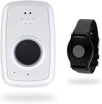 ADT - On-The-Go Mobile Medical Alert System for Seniors - GPS Capabilities, Included Waterproof Wearable Panic Button, 24/7 U.S. Based Monitoring (Black Wristband)