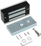 Electric Magnetic Lock 60KG 130LBS Holding Force Electromagnet Lock 12V Fail Safe NC Mode Single Door for Access Control System/Metal Door/Fire Proof Door/Wooden Door/Glass Door etc. (60KG/130LBS)