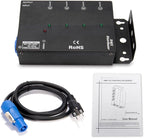 MFL. 4-Way Isolated DMX Splitter Amplifier Distributor with 3-Pin Outputs