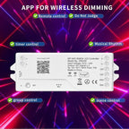 LOAMLIN DR04W RGBW SPI SMD COB 3PIN Addressable LED Strip 2.4GHz Tuya WiFi Controller, Support Alexa Google Home Smartphone APP Control Compatible with WR01RF RC03RFB Remote(No for WS2812B WS2811)