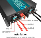WZRELB 3000W 24V 110~120V Pure Sine Wave Solar Power Inverter with Remote Control Switch