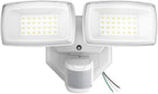 Onforu 32W 2 Head Motion Sensor Outdoor Lights, 3200LM 6500K LED Security Light Hardwired, Dusk to Dawn, Motion Detector Light for Outside, IP65 Waterproof Flood Lights for Garage, Yard(White)