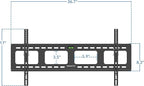 Mount-It! Low-Profile Tilt TV Wall Mount | Ultra-Slim Bracket for 43-90 Inch TVs | Downward Tilt for Anti-Glare | Heavy-Duty Steel Holds 220 lbs | VESA 800x600 | Stud & Concrete Installation