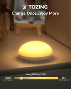 TOZING Baby Night Lights for Nursery – Portable Night Light with Minimalist Design, Nursery Night Light for Breastfeeding, Memory & Timer Modes, Ultra-Long Battery Life