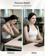 Anatomical Y-Shape Upper Back Brace Posture Corrector For Women,Superior Fabric Back Straightener Posture Corrector Brace，Invisible Confidence & Maximum Breathability,Office Essential