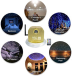 AMKI 16W Bluetooth Twinkle Fiber Optic Star Ceiling Lights Lamp Kit, LED RGBW Engine Driver APP/Remote Control (430pcs(0.03in+0.04in+0.06in)9.8ft)