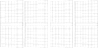 7RiversART Grid Wall Commercial Grade Gridwall Panels – Heavy Duty Grid Panel for Any Retail Display Wall Grid 2' Width x 4' Height, White (Pack of 4) Easily Portable