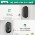 Smart Deadbolt Door Lock with Keypad:Yamiry Fingerprint Keyless Entry Deadbolt,Digital Smart Locks for Front Door,Electronic Code,Easy Installation