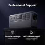 DJI Power 1000 Portable Power Station, 1024Wh LiFePO4 Battery, 2200W (Peak 2600W) AC/140W USB-C Output, 23db Ultra-Silent, Solar Generator For Home Backup, Camping(Solar Panel Optional)