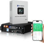 ECO-WORTHY Home Power Station Backup Power,5120Wh LiFePO4 Battery Support Communication,Bluetooth and WiFi,AC 5000W Inverter,1Hr/2.5Hr Fast Charge,for Home Backup,Emergency,Solar System Components