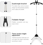 Garment Steamer Rack & Garment Ironing Glove for Steaming Clothes, Clothes Steam Rack, Adjustable StandingGarment Hanger Handled Mini Ironing Board, Hanging Steamer Ironing (Gloves + Clothes rack)