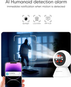 VSTARCAM Inside Cameras for House, 1080P with 5X Zomm, 360° Pan-Tilt, Color Night Vision, Motion Detection, Real-time Alerts, 2-Way Audio, Compatible with Alexa, Cloud & SD Card Storage(up to 256GB)