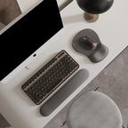 ErgoComfort Gel Wrist Rest Mouse Pad-Ergonomic Office Mousepad with Wrist Support-Non-Slip, Design Desk Accessories Mat for Home&Game Decor (04Graphite Glide)