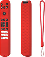 Hi Color Silicone Cover for TCL RC813 FMB1/RC923/RC902V Remote Protective Case Sleeve for TCL Smart TV Remote RC813 FMB1 Case Cover(red)