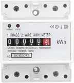 Watris Veiyi DDM75S 10-40A Single Phase KWH Meter, 4P Din Rail Energy Meter, Electric Meter, Electronic Din Rail KWh Meter, LED Electricity Power Consumption Wattmeter Energy Meter
