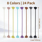 SOLIDATOR Playful Bird Magnetic Cable Ties – 24 Pack, Reusable Silicone Cord Organizers for Home & Office, Strong Magnetic Hold, Assorted Colors, Ideal for Cable Management & Gift Idea
