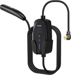 VEVOR Level 2 Tesla Charger, 40 Amp Adjustable Current, 240V Portable Home Electric Car EV Charger with 25 ft Charging Cable, NEMA 14-50P Plug, LCD Display, NACS Connector, for Tesla Model Y/X/3/S
