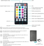 AZIMOM Bluetooth/RF Control 6W Car Use Sound Activated Fiber Optic Light Box Engine Music Sensor Mode RGBW Starlight Engine Driver for Car Indoor Star Lighting Decoration