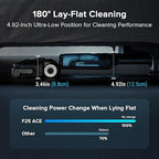 roborock F25 ACE Combo Wet Dry Vacuum Cleaner, 5-in-1 Cordless Stick Vacuum Mop, Smart Hard Floor Washer with 180° Lie-Flat, AI Assitant Wheels, Self Cleaning, 65 min Runtime, Whole House Cleaning