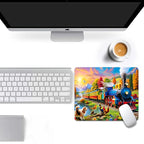 Train Square Mouse pad, Texture, Waterproof, Anti Slip Rubber Base, Computer Mouse pad, Laptop Mouse pad