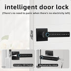 Zhuofeiya Smart Fingerprint Door Lock,Keyless Entry Door Knob with Keypad & Biometric Scanner,Door Locks for bedrooms,Apartment,Office