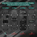 Master Power Window Control Switch for 2013 2014 2015 2016 Dodge Dart 68271203AB 56046568AC 56046553AB, 8+13 Pins, Front Left Driver Side Door Lock Window Controller