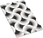Bvtewkhz Black/White Art Marble No Device Single Blank Decorative Light Switch Covers Electrical Faceplate Switch Plates for Bathroom Kitchen Home