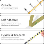 UVTaoYuan Short Led Strip Lights 5V USB LEDs Display Cabinet Lighting COB LED Strip Light 3000K Warm White Not Dimmable Flexible Small led Lights for DIY Home LED TV Lights Indoor Use (3.28FT/1M)