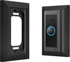 Hidden River Lab Genuine Wall Plate for Ring Video Doorbell Wired(Model 5AT3T5) - Premium Ring doorbell Mount - Black