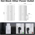 NIORSUN Night Lights Plug into Wall, Dimmable with 3 Color Modes & Auto On/Off Sensor, Ultra-Slim Nightlight for Hallway, Bathroom, Bedroom, Nursery, Kitchen (2 Pack, White)