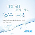 ICEPURE UKF8001 Replacement for Whirlpool EDR4RXD1, 4396395, Maytag UKF8001AXX-200, EveryDrop Refrigerator Water Filter 4, RFC0900A, FMM-2, WF295, UKF8001P, 469006, PUR, Puriclean II, RWF0900A, 1PACK