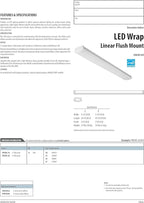 Lithonia Lighting 4 Foot LED Light Fixture, Low-Profile LED Wraparound Flush Mount Ceiling Light, 3000K Warm White, 120V, 48-Inch (FMLWL 48 830)
