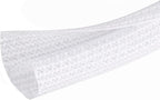 Moxita 25ft - 1/2 inch Cord Protector Cable Sleeve Split Wire Loom Tubing for Power Cord Audio USB Cable, Cord Sleeve Cable Management for TV Computer, Cord Protectors from Pets Chewing, White