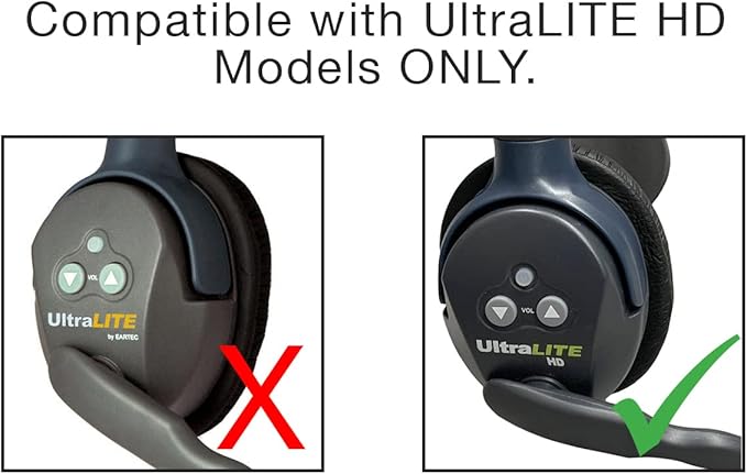 EARTEC ULSM-HD Ultralite HD Single Ear Replacement Main Headset, HD Version Only, Full Duplex Wireless Communication, Includes Rechargeable Battery
