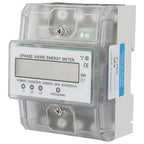 Electric Power Meter, Phase 4 Wire KWh Meter with LCD Display 5-80A Energy Consumption Digital Electric Power Meter Three Phase 4P LCD Power Meter, 220/380V