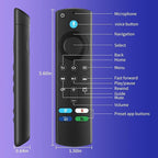 L5B83G (FourthGen) Replacement Voice Remote Fit for Amazon SmartTV Cube (1stGen, 2ndGen), for Amazon SmartTVStick (4K, 4K Max, Lite), Fit for Amazon SmartTVStick
