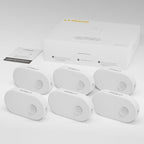 Lyridz Plug in Night Light with Motion Sensor, Smart Cool White LED Nightlights with 1-120LM Stepless Adjustable Brightness for Bathroom, Bedroom, Kitchen, Stairs, Hallway, 6 Pack