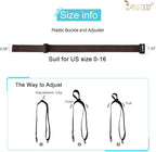 JASGOOD Women No Show Stretch Belt Elastic Web Strap Belt with Flat Buckle for Jeans Pants Dresses