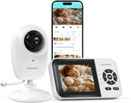 ebemate WiFi Video Baby Monitor,2.8" Display with 1080P Camera,No Glow Night Vision,2-Way Talk & 1200Ft Long Range,WiFi On/Off Cam Baby Monitoring EBS28