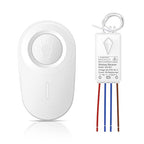 Thinkbee Wireless Light Switch and Receiver Kit - Mini Remote Control Switch for Ceiling Lights, Lamps, Lighting Fixture, No in-Wall Wiring No WiFi Needed, Pull Chain Replacement