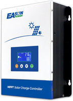 POWLAND 100A MPPT Solar Charge Controller,12V/24V/36V/48V Auto,Max Input 150V LCD Display Regulator Intelligent Regulator Charge Controller