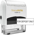for Deposit Only Customized Office Self Inking Stamp - 1-Line - Medium - Choose from 15 Ink Colors