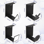 VKheroKV HC128 Headphone Holder Hanger for Desk, Include Adhesive Strips, Universal Headset Stand for PS4/PS5/Xbox/PC/Mac/Headphones Game Controller Hanger (Including 4 Types)
